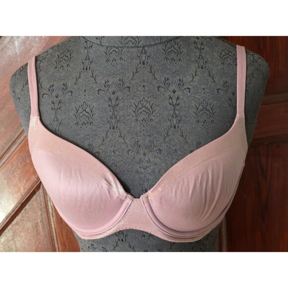 Victorias Secret 34C Shimmer Lined Demi Bra Pink - Picture 1 of 7